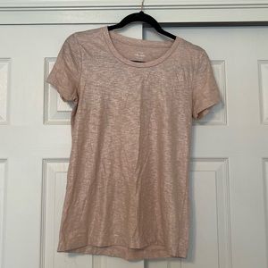 J. Crew Shimmer Tee (Blush/Pink) - Small